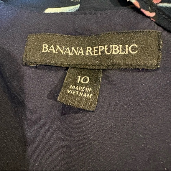 Banana Republic faux wrap hi low floral maxi dress size 10 - Picture 10 of 11